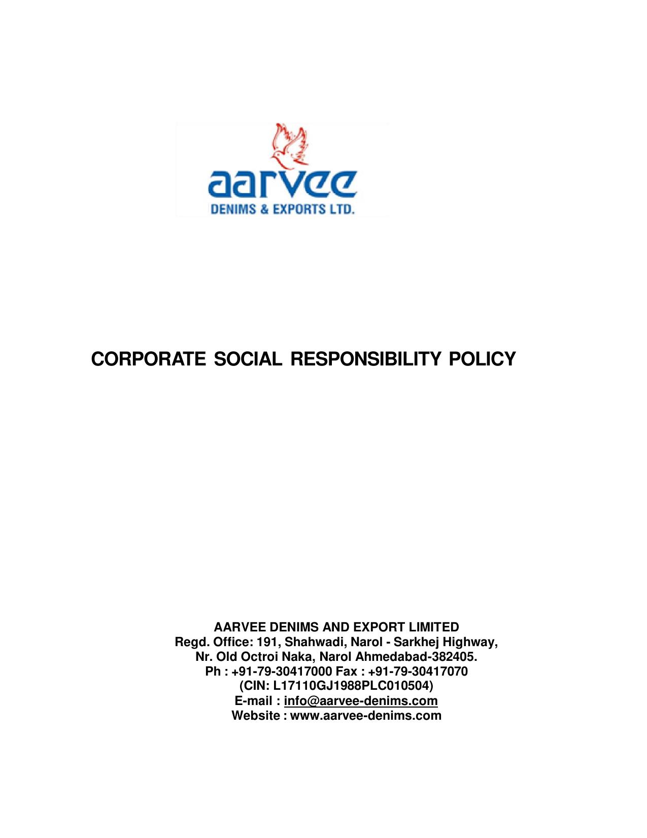 2021 Corporate social responsibility Report