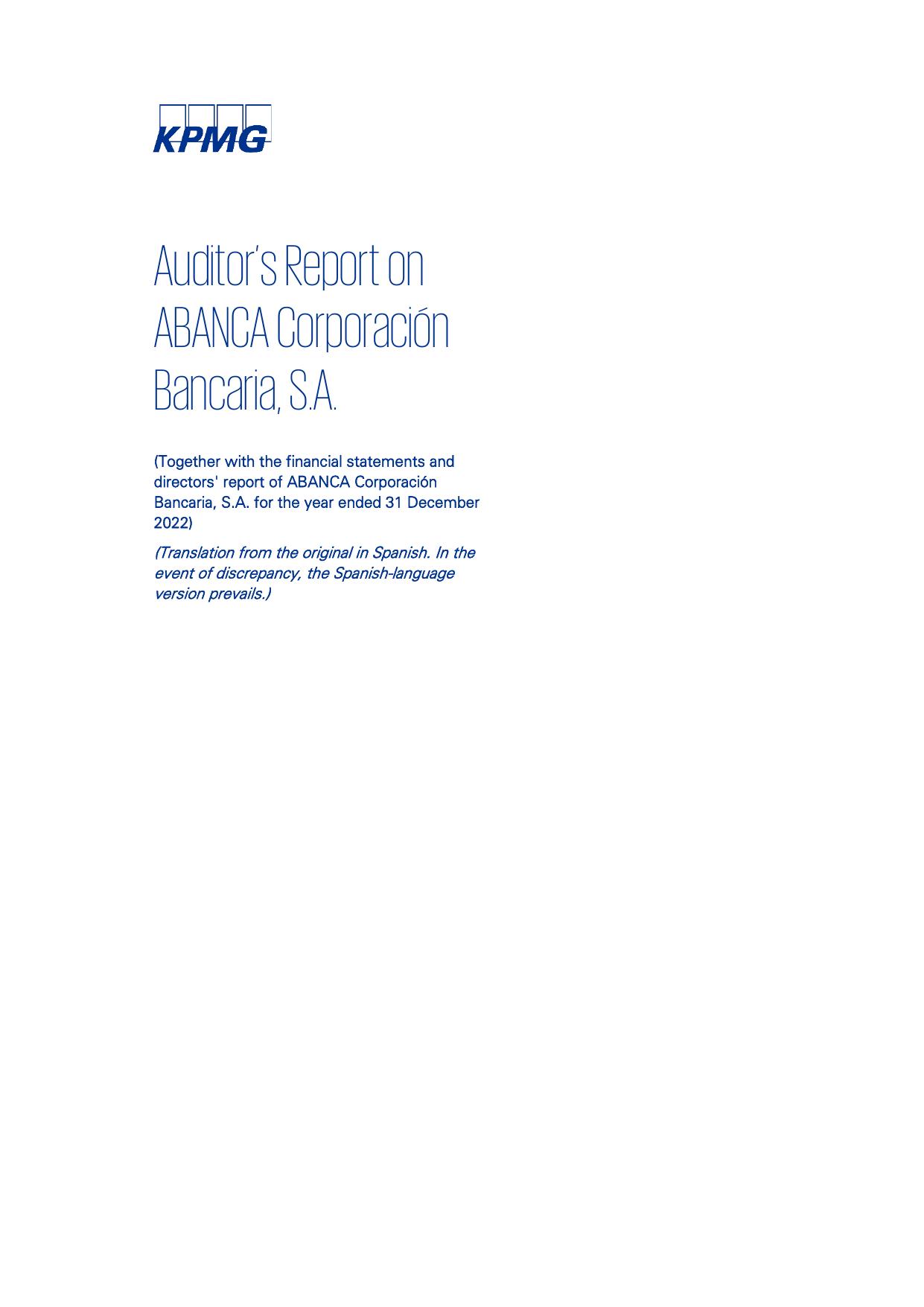 ABANCACORPORACIONBANCARIA 2022 Annual Report