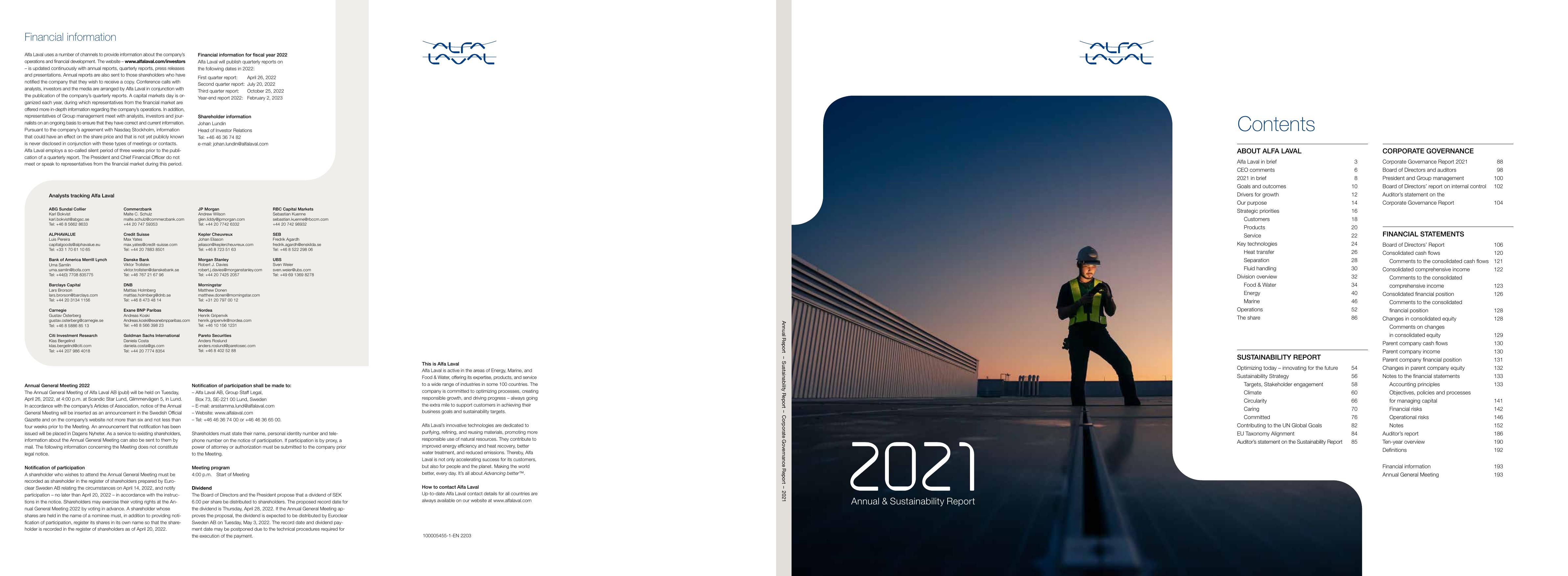 ALFALAVAL 2022 Annual Report