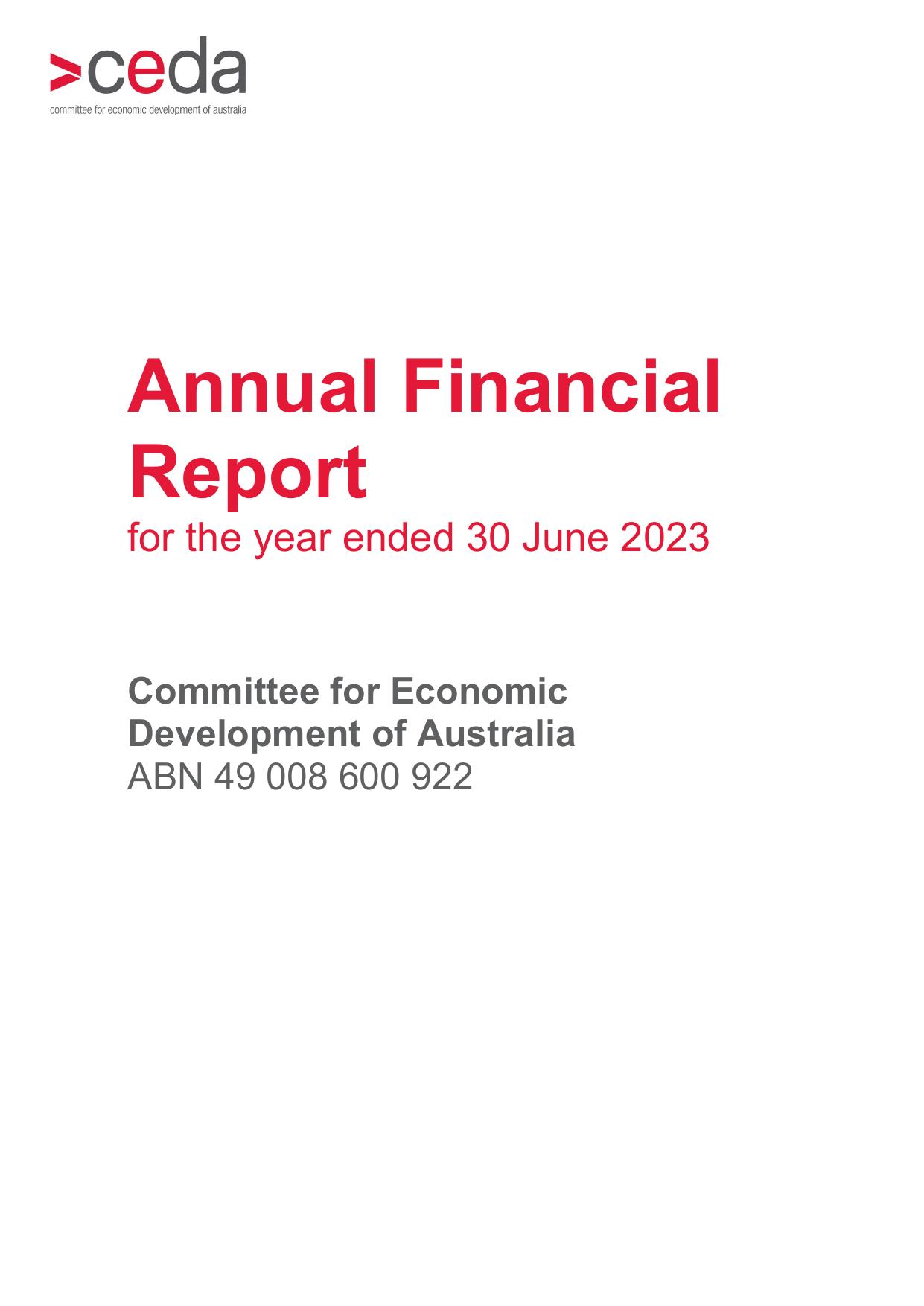 CEDA 2023 Annual Report