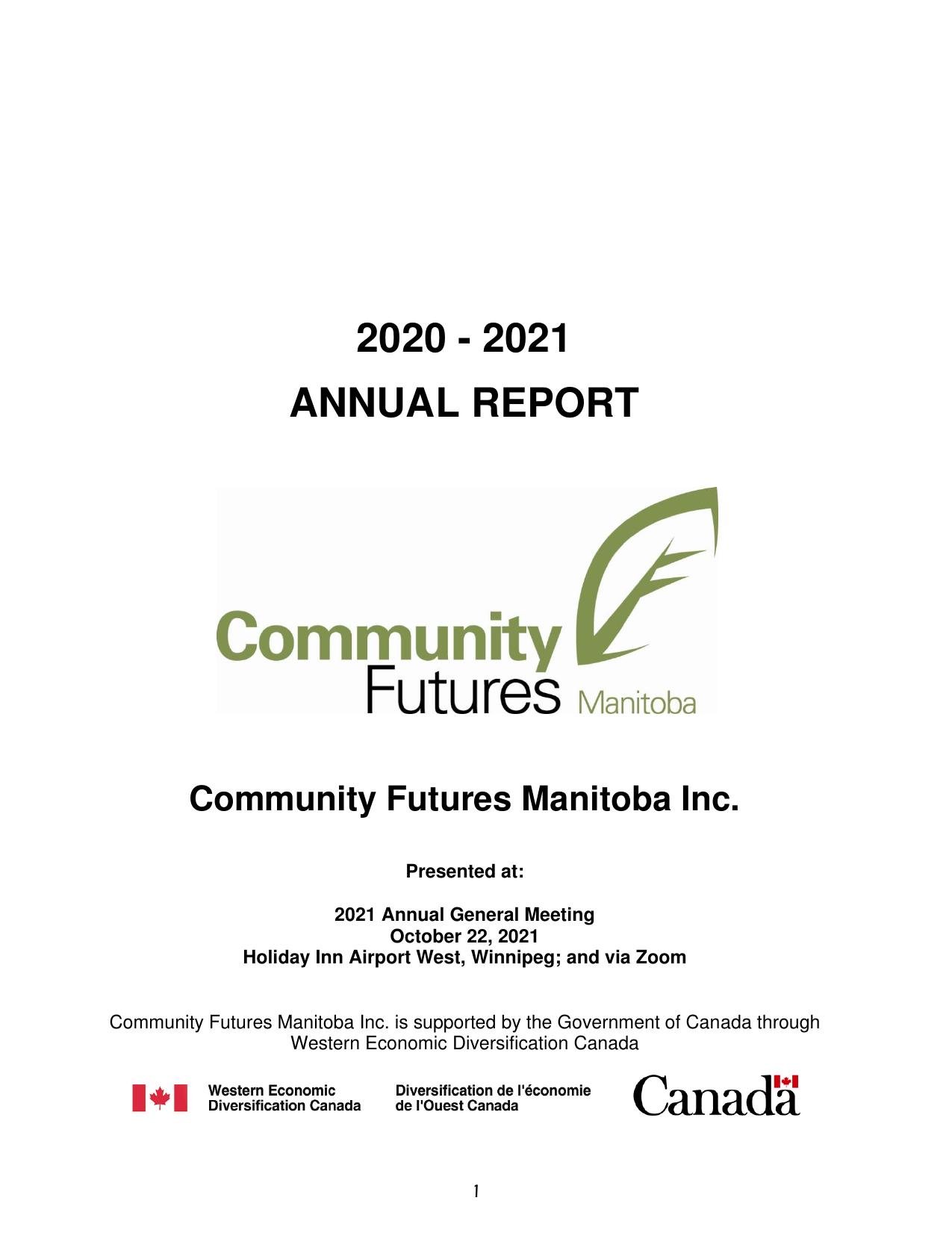 CFMANITOBA 2021 Annual Report