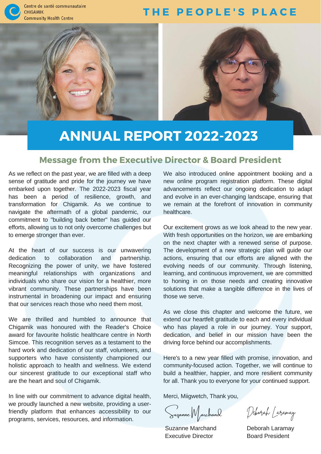 CHIGAMIK 2023 Annual Report