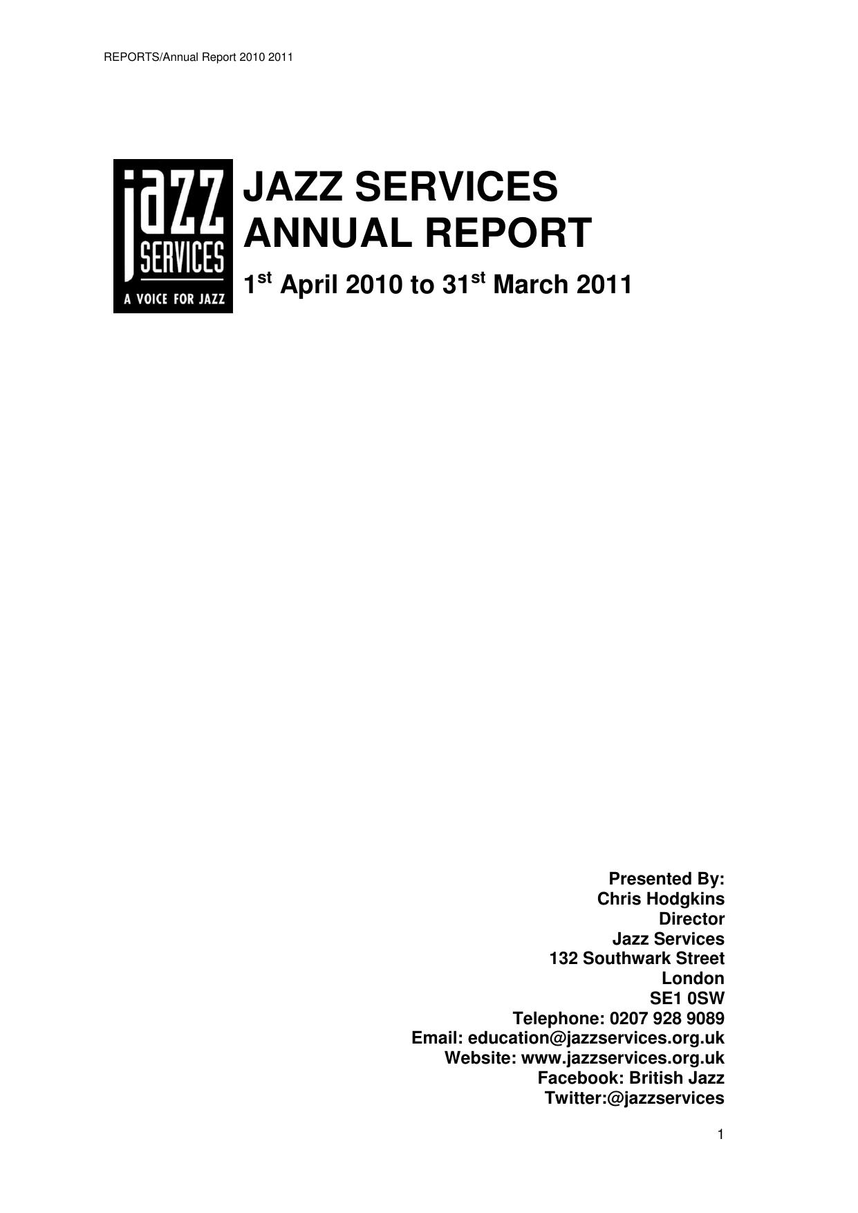 CHRISHODGKINS Annual Report