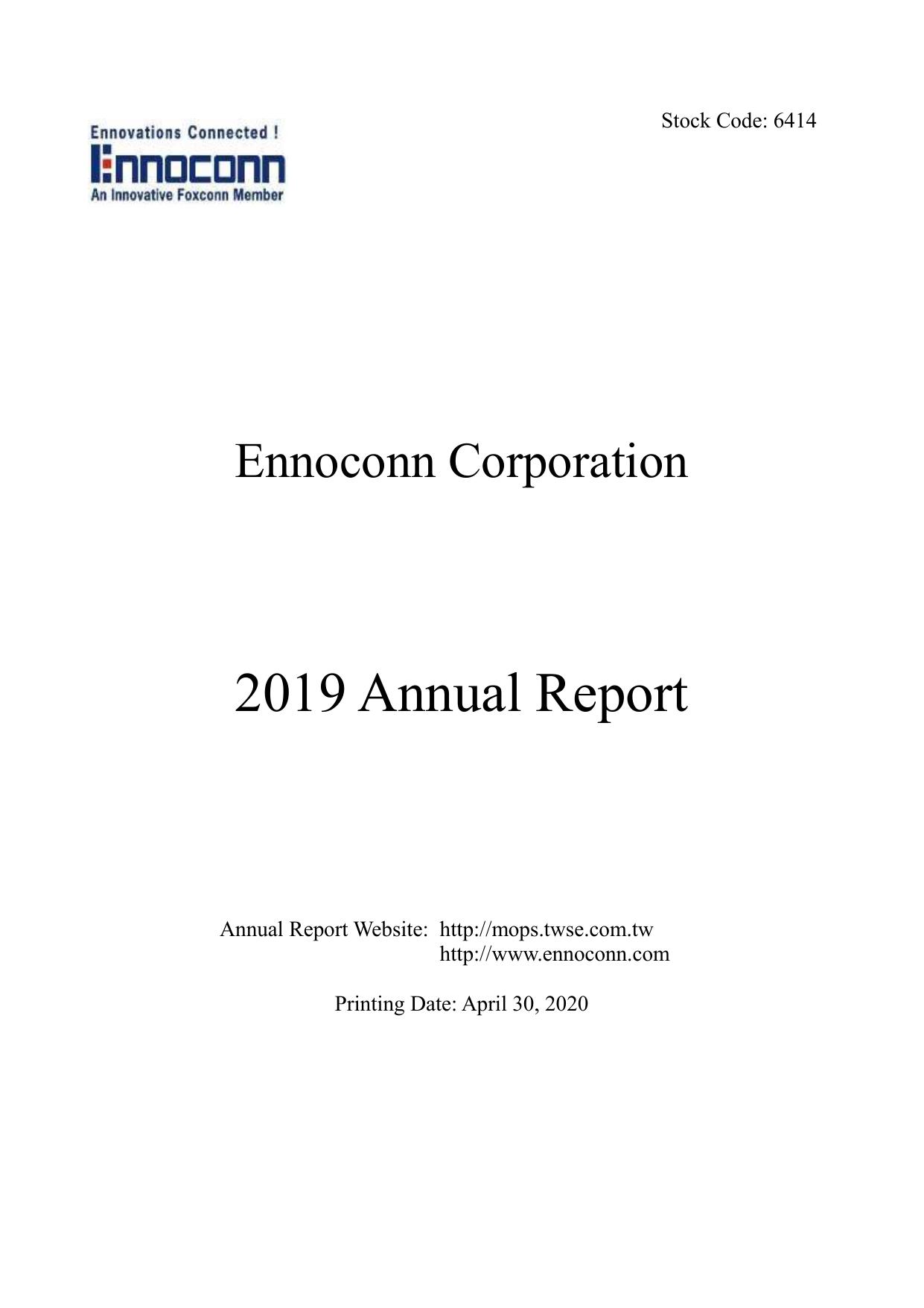 ENNOCONN 2022 Annual Report