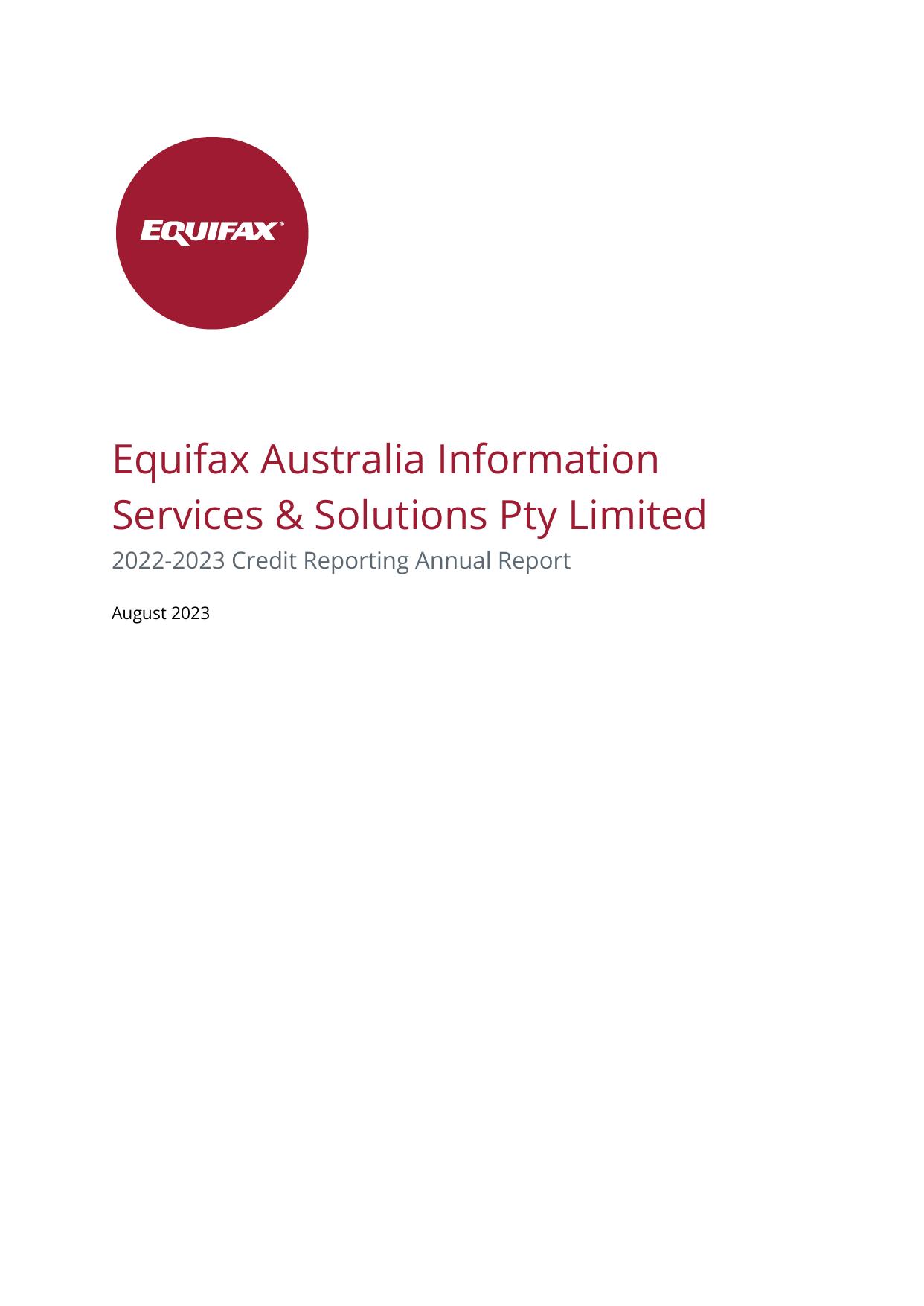 EQUIFAX 2023 Annual Report