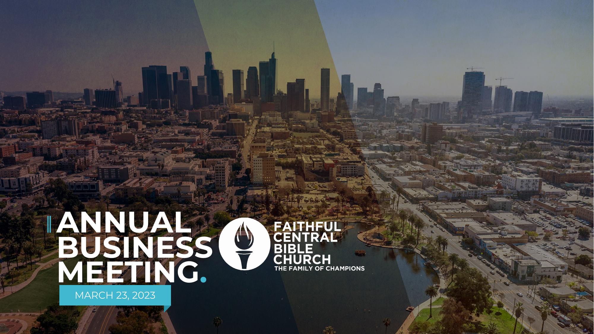 FAITHFULCENTRAL 2022 Annual Report