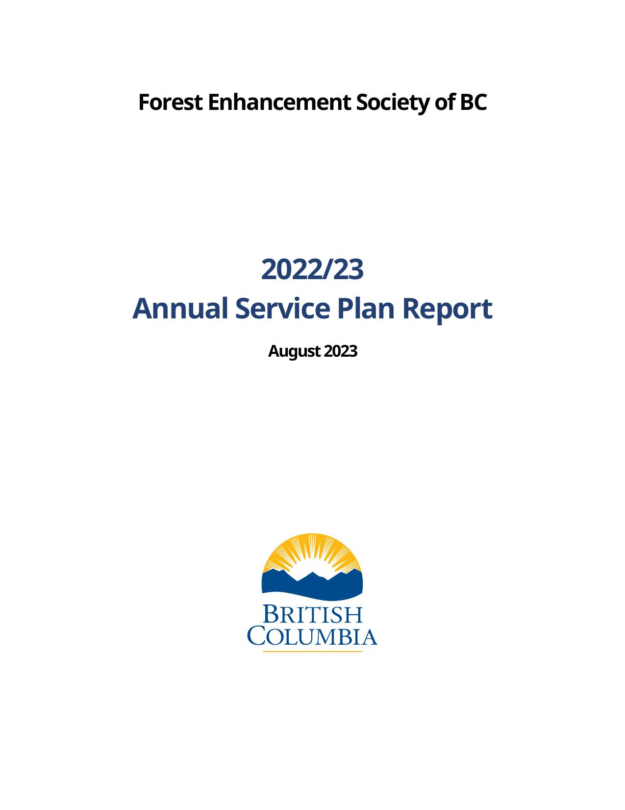 FESBC 2023 Annual Report