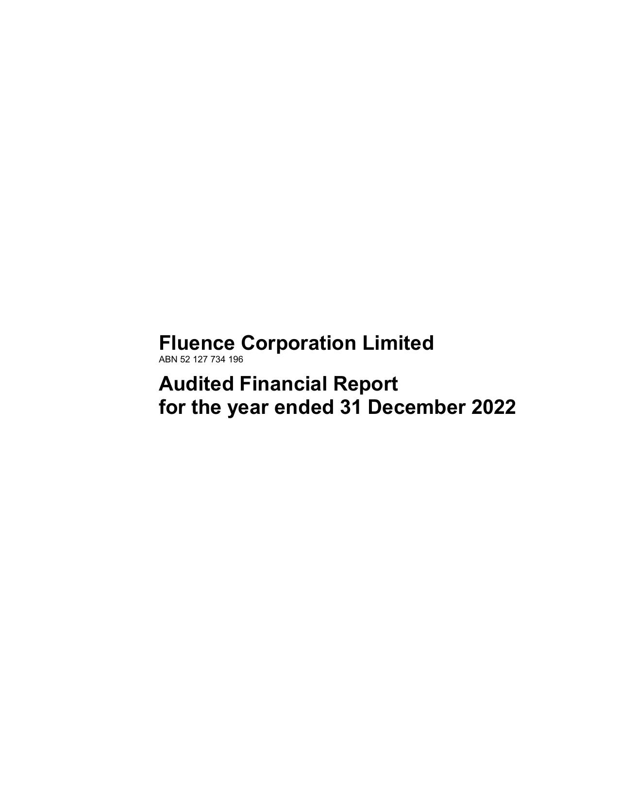 FLUENCECORP 2023 Annual Report