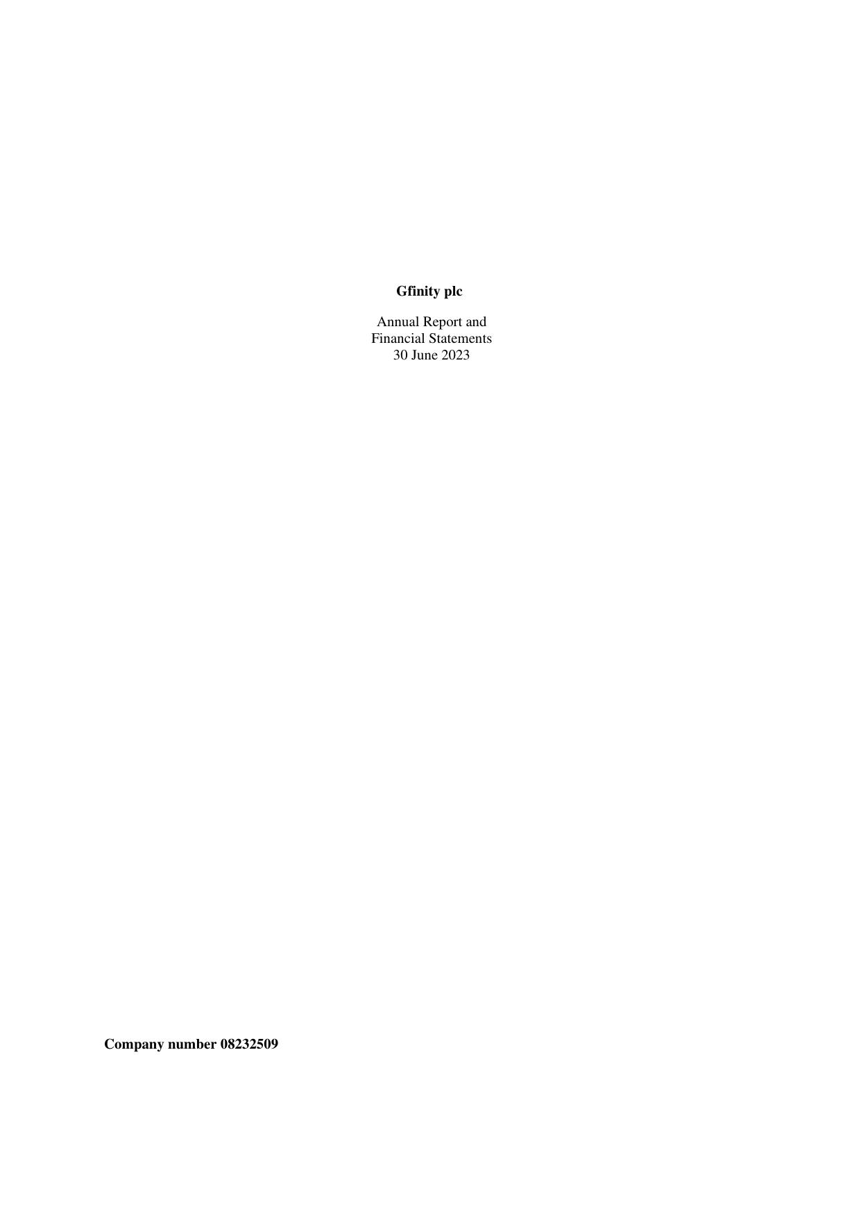 GFINITYPLC 2023 Annual Report