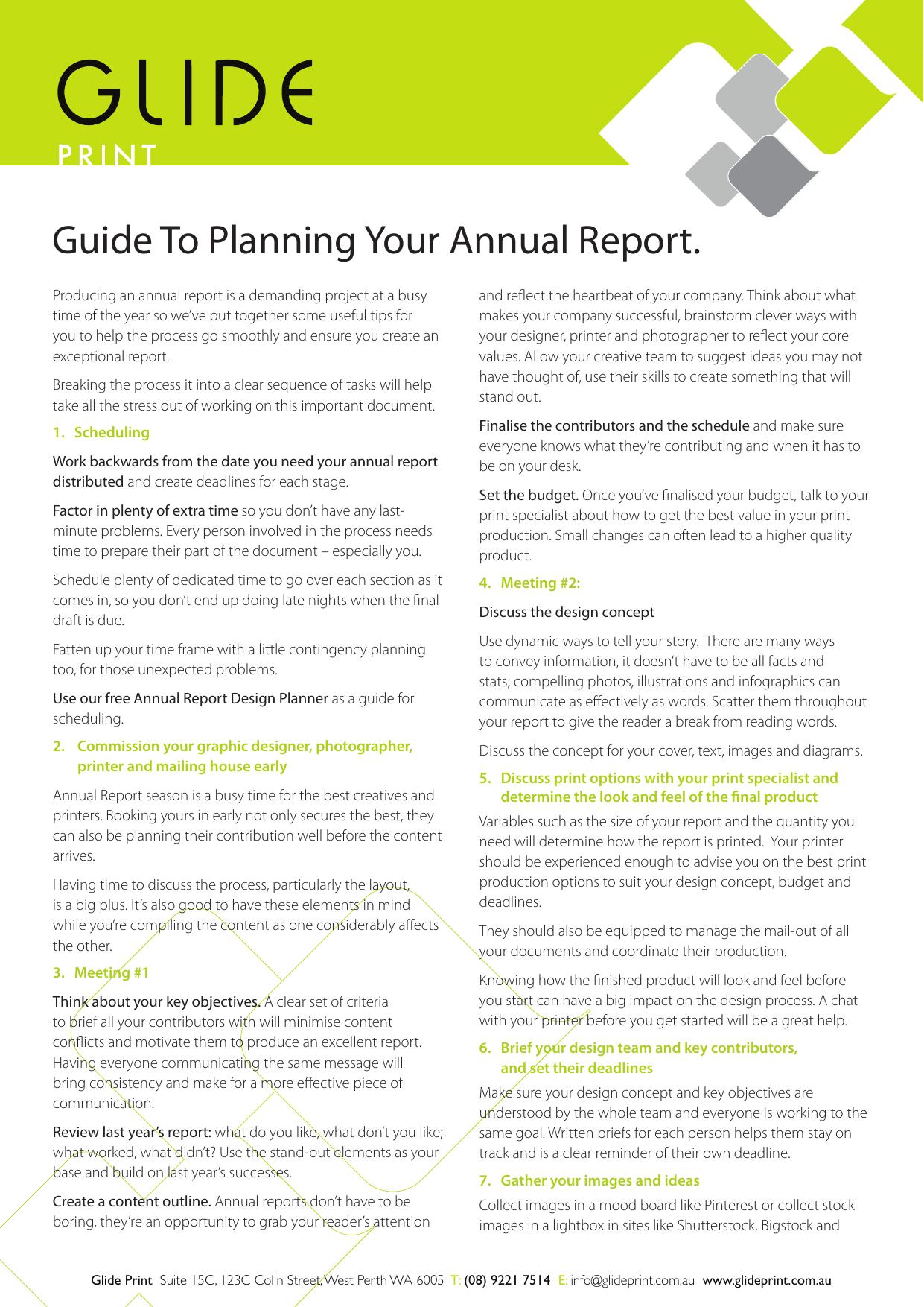 GLIDEPRINT Annual Report