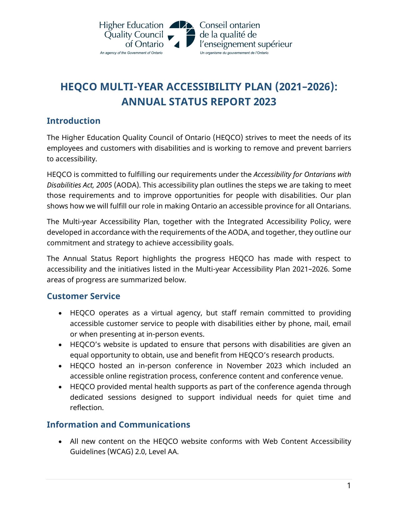 HEQCO 2024 Annual Report