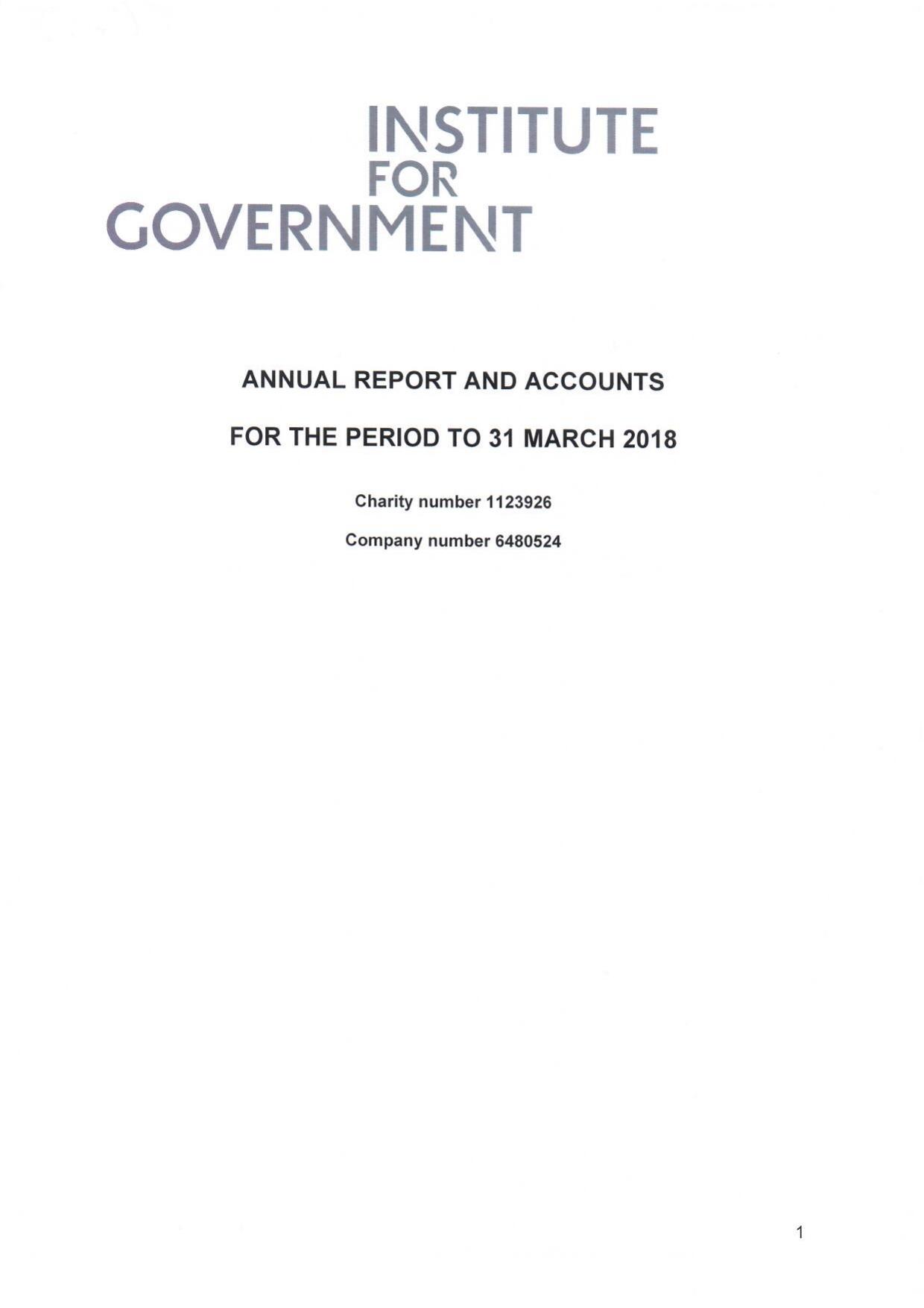 INSTITUTEFORGOVERNMENT.ORG.UK 2022 Annual Report