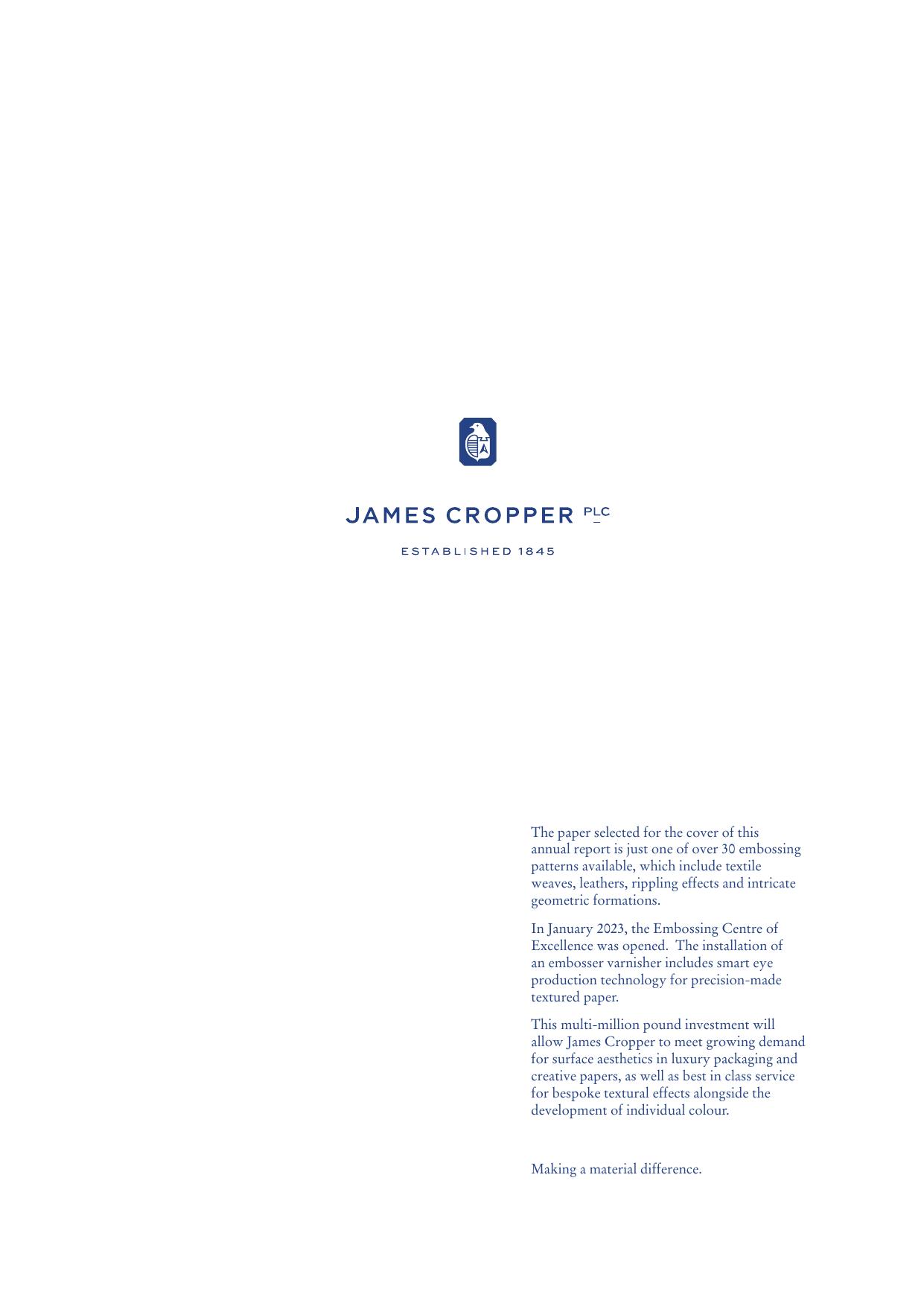 JAMESCROPPER 2023 Annual Report