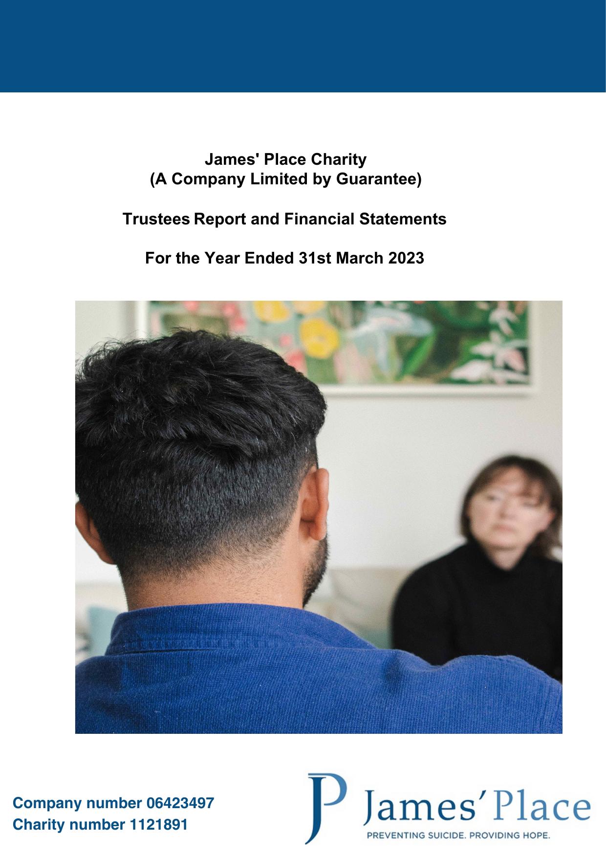 JAMESPLACE.ORG.UK 2023 Annual Report