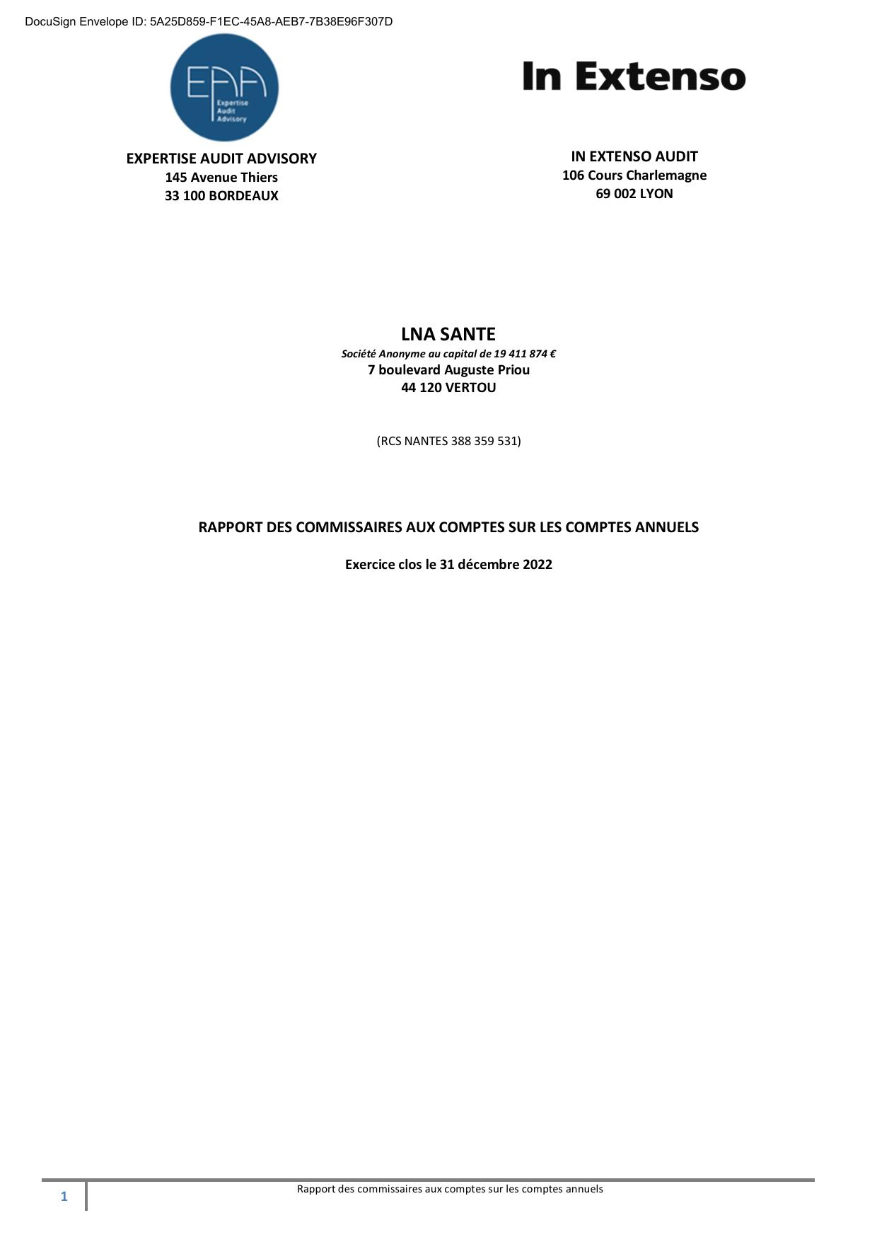 LNA-SANTE 2022 Annual Report