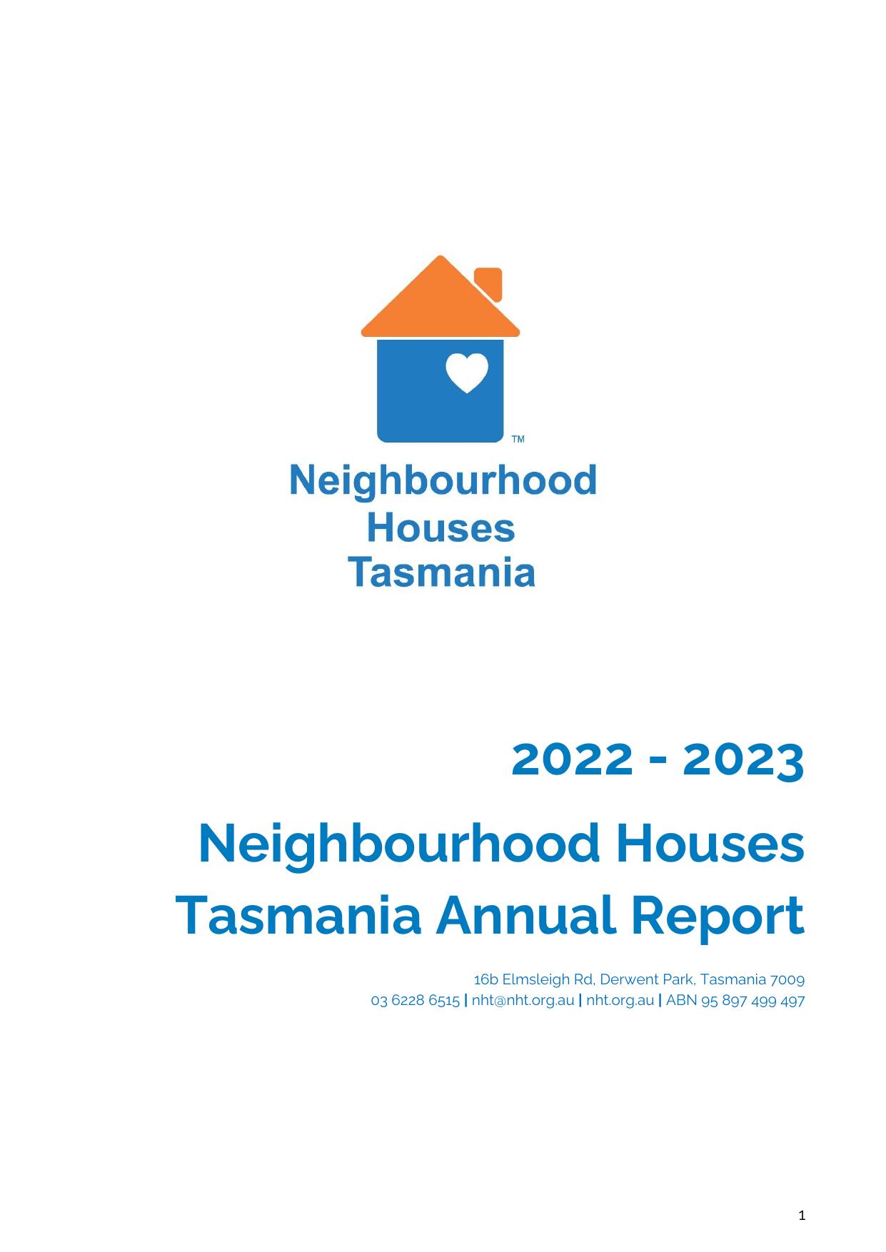 NHT.ORG 2023 Annual Report