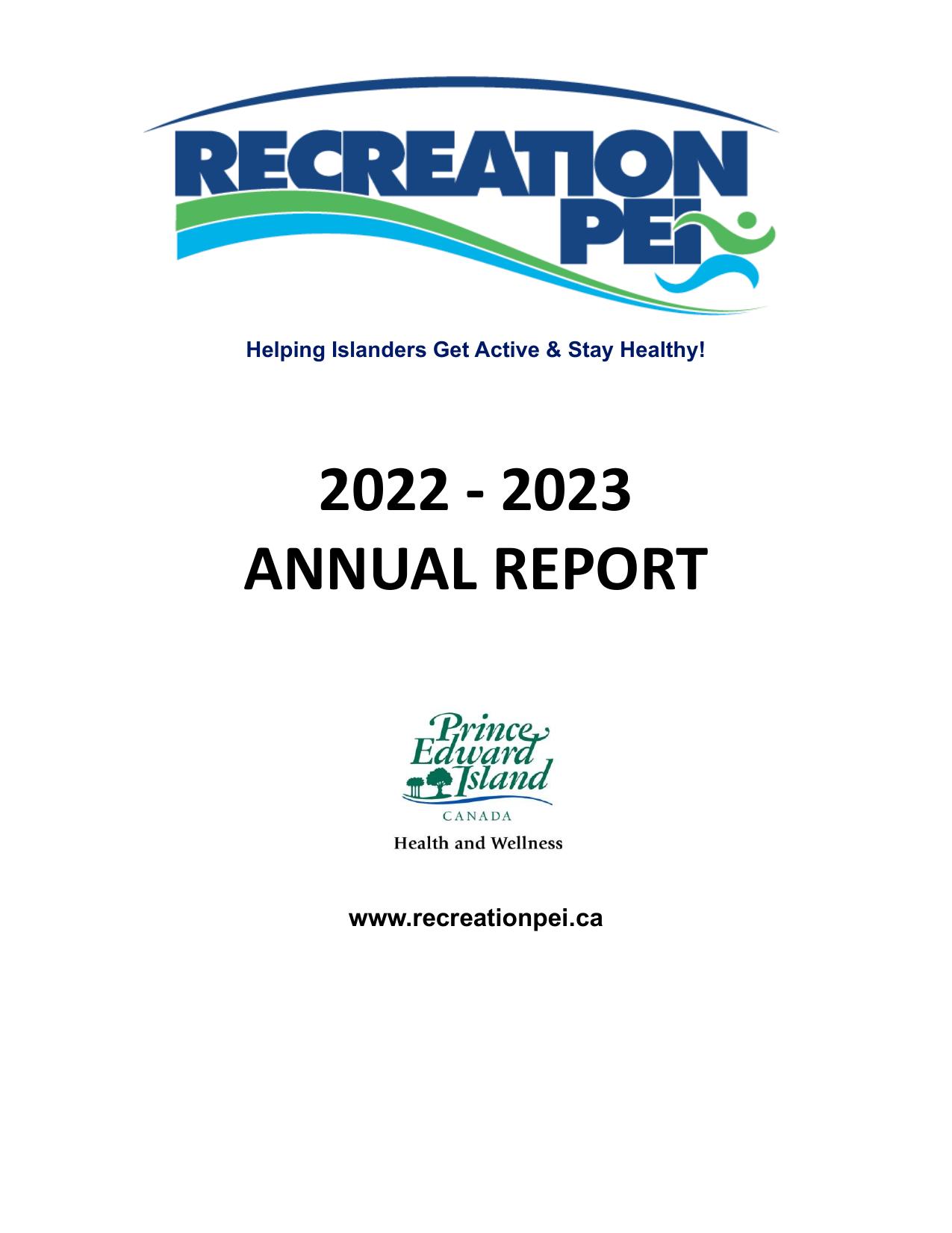 RECREATIONPEI 2023 Annual Report