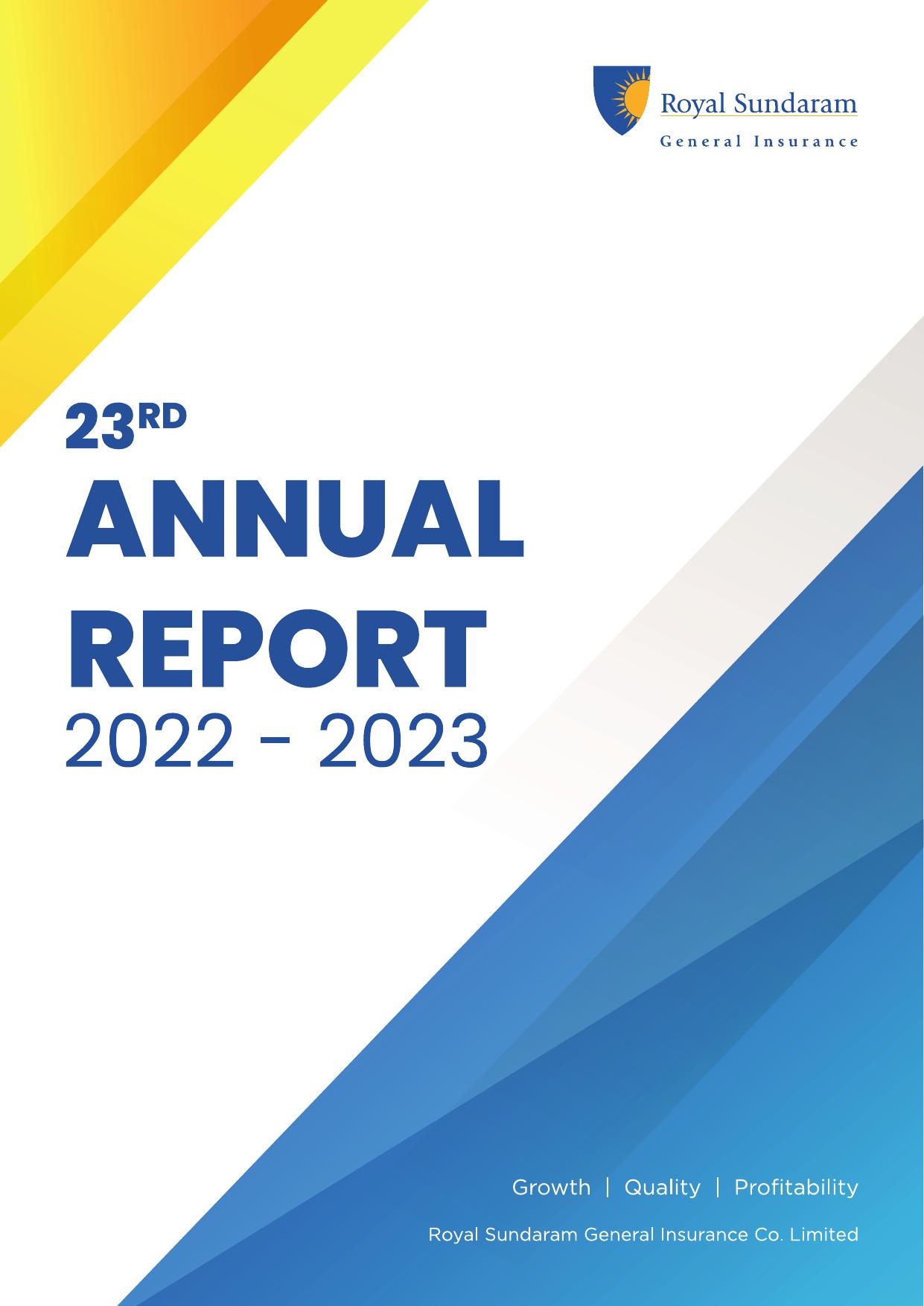 ROYALSUNDARAM 2022 Annual Report