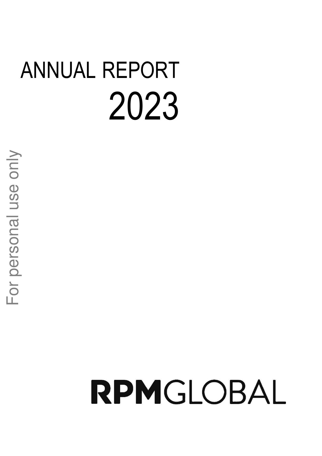RPMGLOBAL 2023 Annual Report