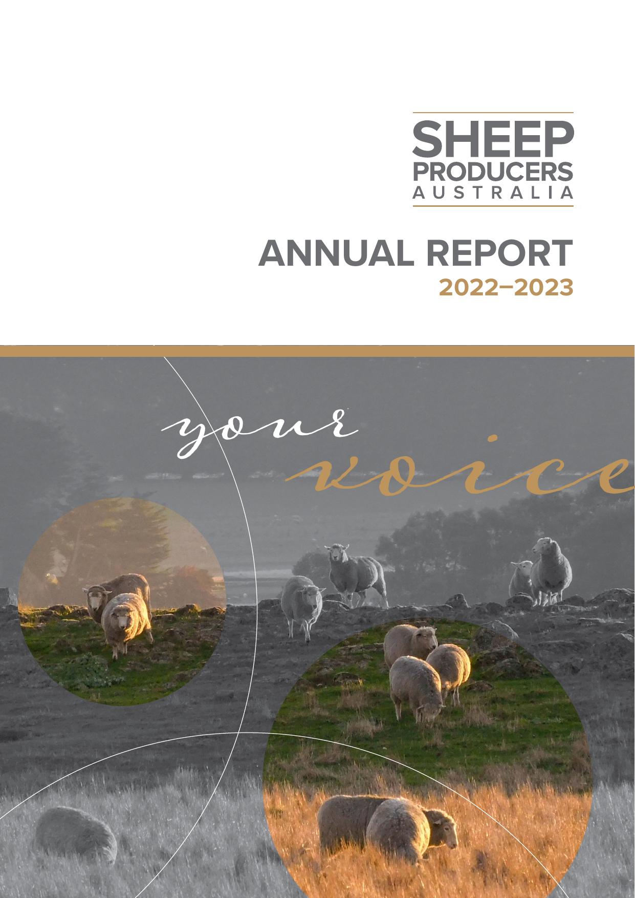 SHEEPPRODUCERS 2022 Annual Report