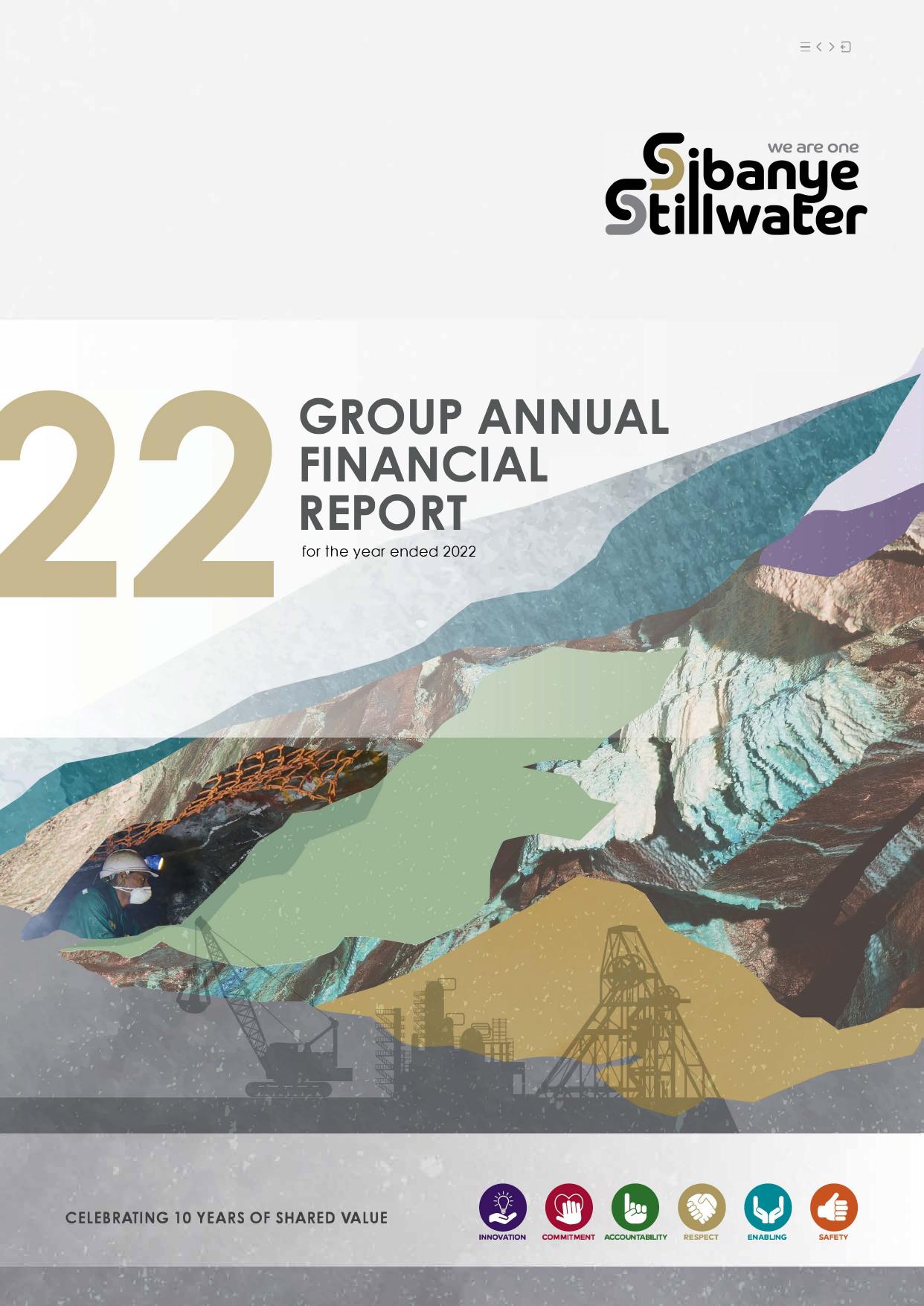 SIBANYESTILLWATER 2022 Annual Report