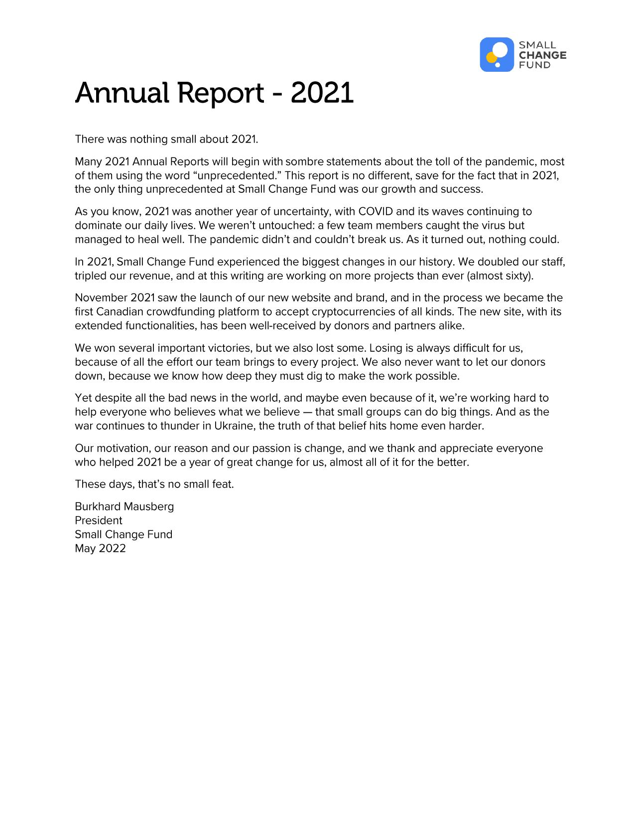  2022 Annual Report