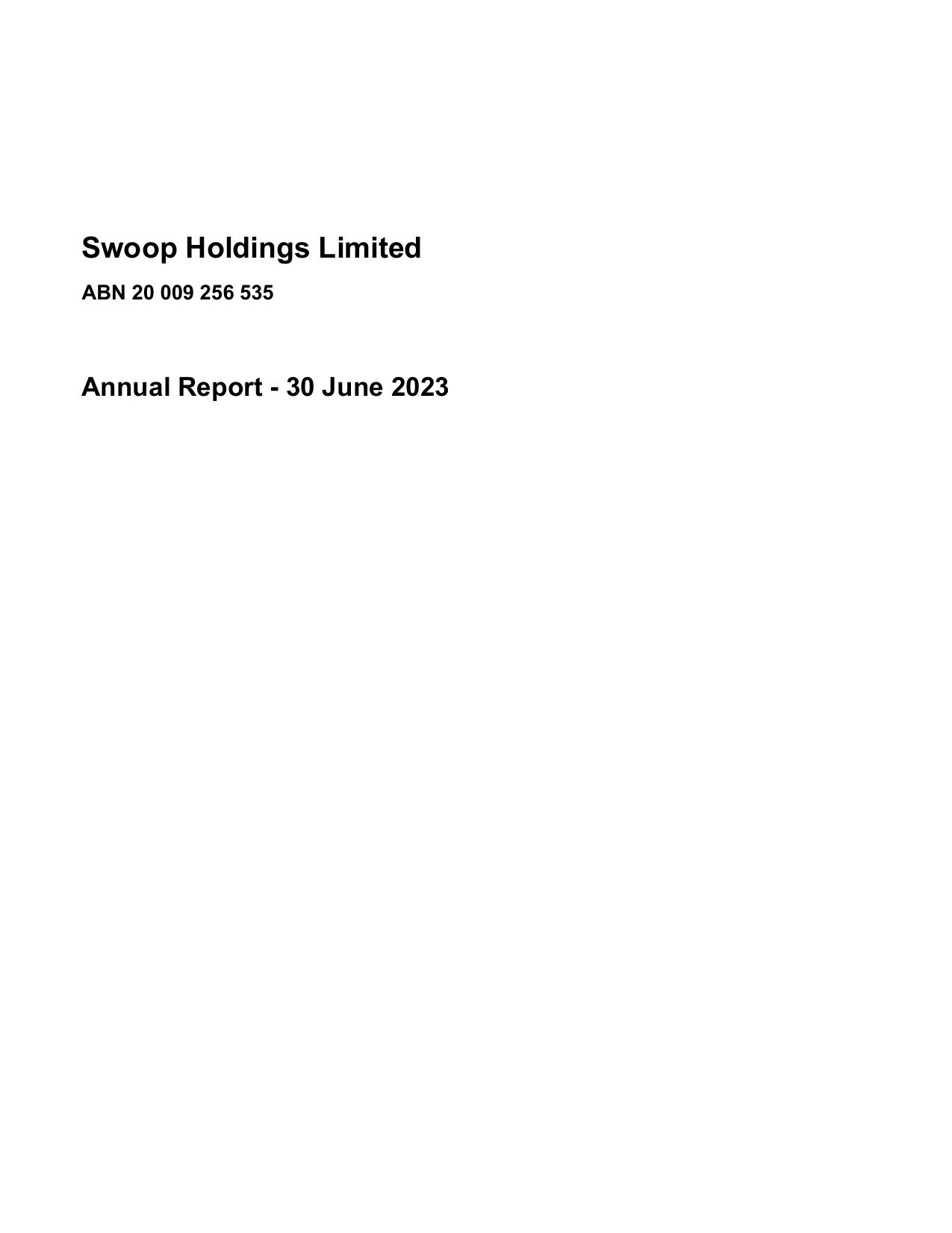 SWOOP 2023 Annual Report
