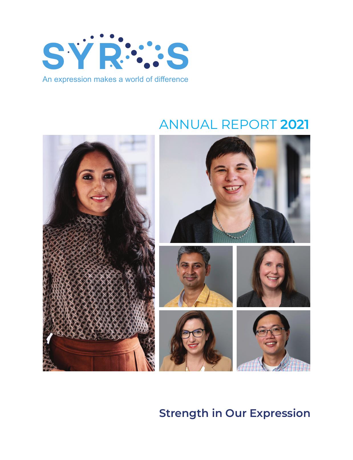 SYROS 2021 Annual Report