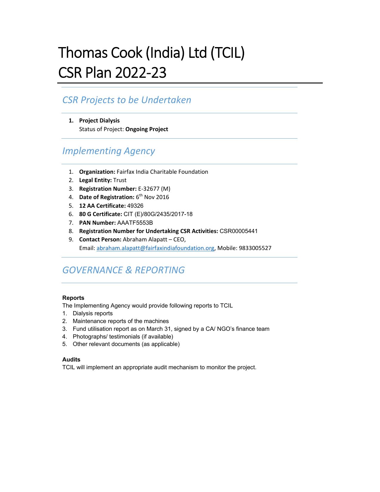 2022 Corporate social responsibility Report