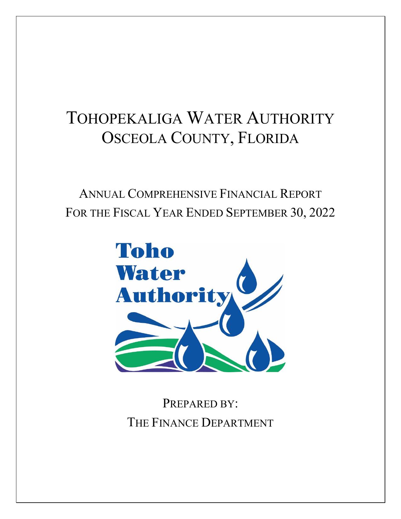 TOHOWATER 2023 Annual Report