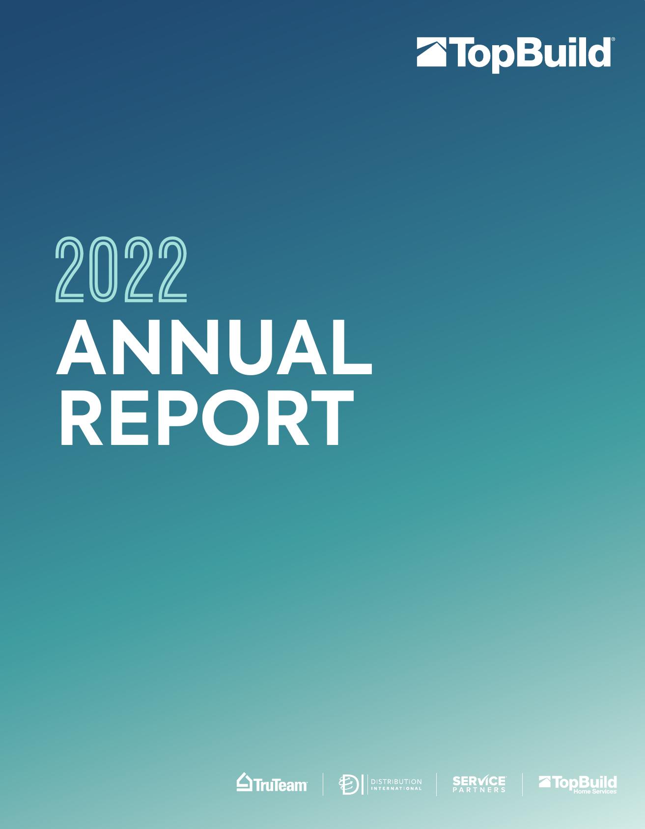 TOPBUILD 2022 Annual Report