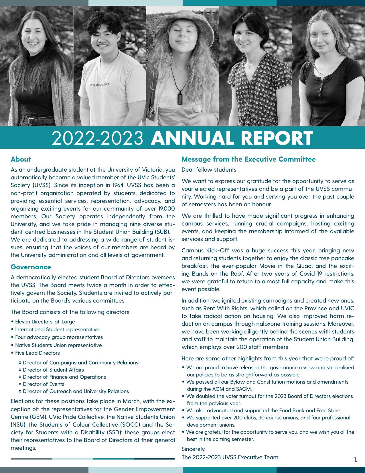 UVSS 2023 Annual Report