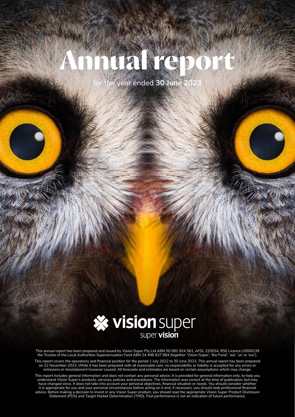 VISIONSUPER 2023 Annual Report