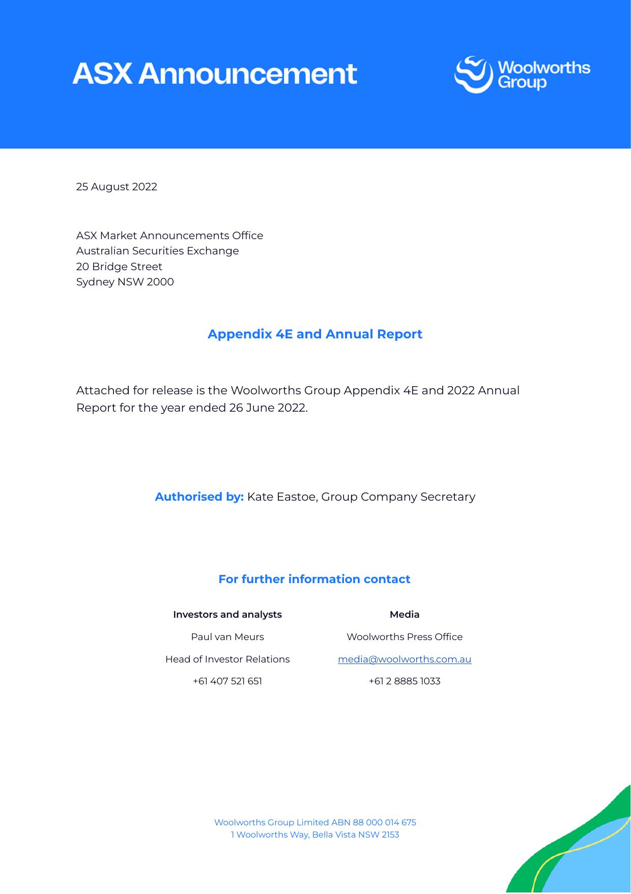 COLLINSSTREET 2022 Annual Report